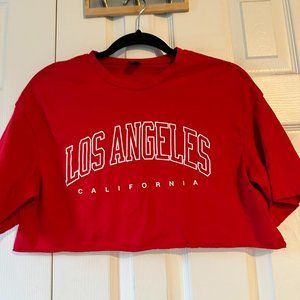 cropped LA tee shirt